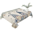 thumbnail image 2 of Blue Gnomes Coastal Table Cloth Waterproof Tablecloths, Summer Beach Eucalyptus Leaves Rustic Tablecloth Dining Table Cover for Kitchen Party Tabletop Outdoor, Rectangle Tablecloth 60x102 Inch, 2 of 9