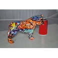 thumbnail image 2 of Nifao Modern Happy Graffiti Resin Bulldog Statue Looking to the Right – Home Decor Sculpture, 10"L x 5"W x 7"H, 2 of 12