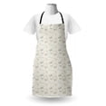 thumbnail image 3 of Garden Art Apron, Blooming Arrangement Foliage Leaves Ornate Style Classic Traditional Design, Unisex Kitchen Bib with Adjustable Neck for Cooking Gardening, Adult Size, Multicolor, by Ambesonne, 3 of 4