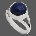 thumbnail image 2 of Natural Lapis Lazuli - Afghanistan 925 Sterling Silver Ring s.7 Jewelry R-1002 SDR250723, 2 of 5