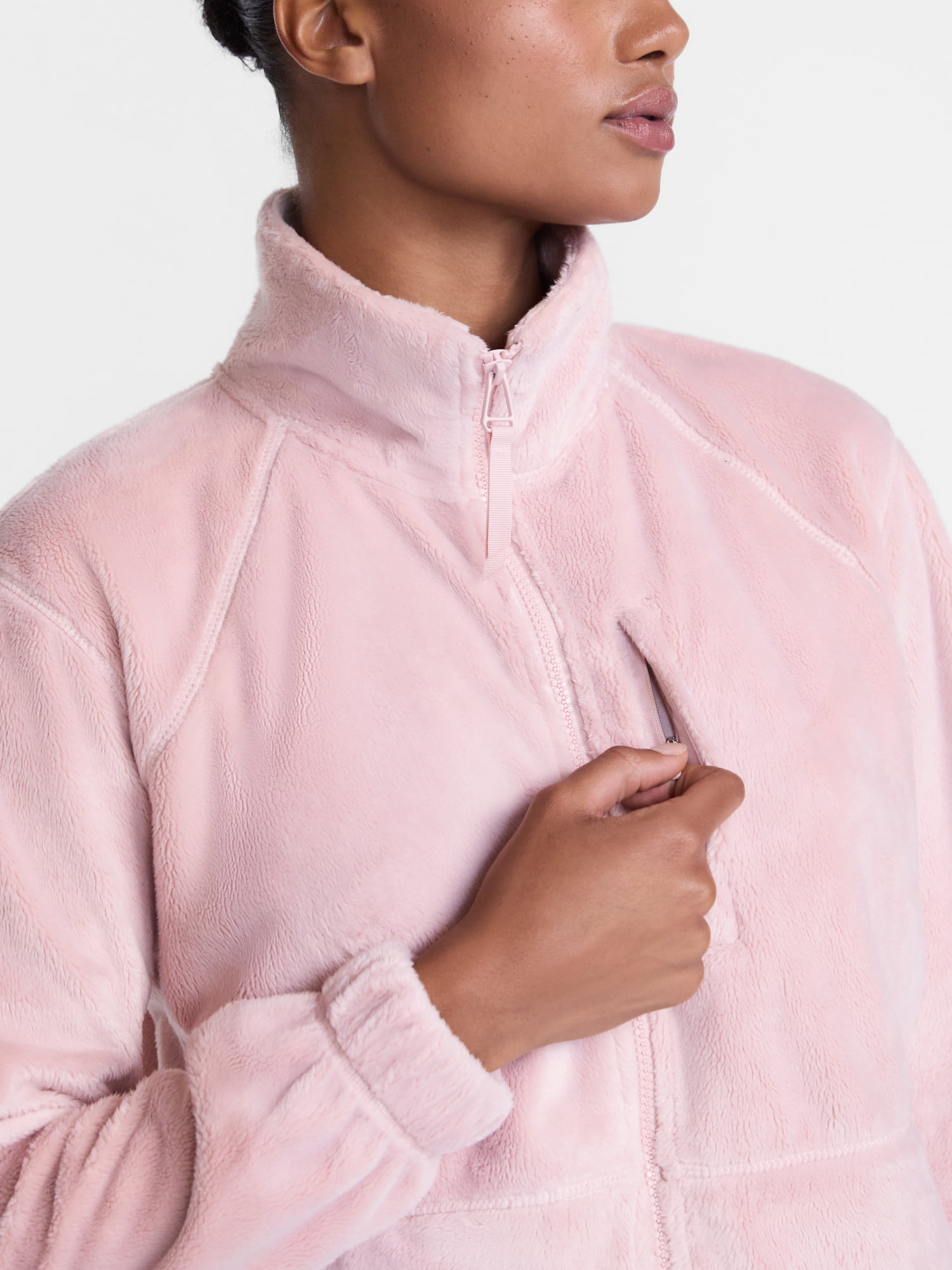 Ozark Trail Women's and Women's Plus Zip Up Fleece Jacket, Sizes XS-3X