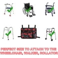 thumbnail image 5 of EP Walker Bag Basket with Cup Holder Suit for Adult Folding Walkers Rollator Organizer Carry Storage Pouch Water-Resistant Armrest Accessories for Seniors, Elderly, Handicap (Bauhinia), 5 of 14