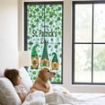 thumbnail image 2 of St. Patrick's Day Window Privacy Film, Gnomes Shamrock Clovers Blue Stripes Static Cling UV Sun Blocking Heat Control Window Tint Day and Night, Non-Adhesive One Way Privacy Cover 29.5''x78.7'', 2 of 7