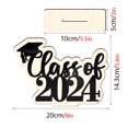 thumbnail image 3 of Pretxorve 2025 Graduation Season Wooden Setup Decoration Wooden Sign Graduation Party Desktop Decoration, 3 of 4