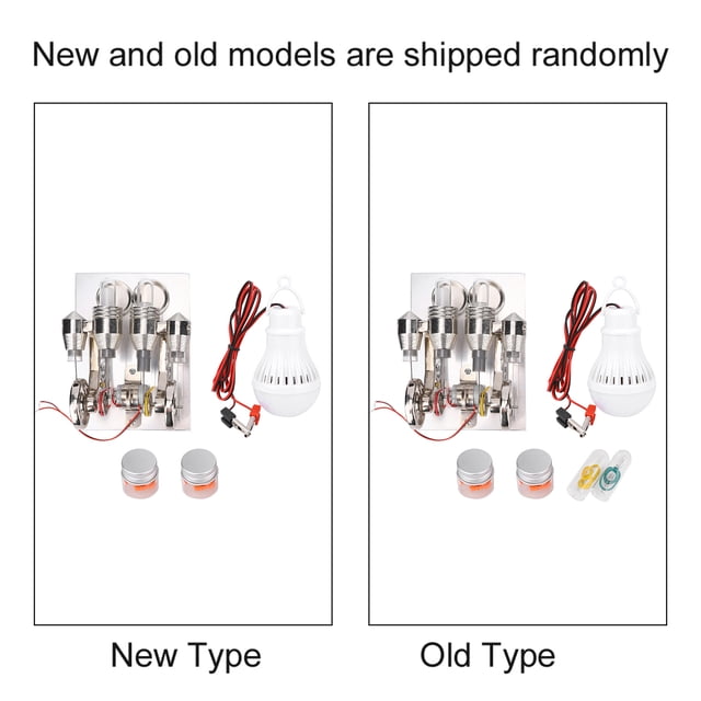 Physics Model, Mini 4 Cylinder Educational Model Stainless Steel For Physical/mechanical Learning For Teacher Demonstration Props
