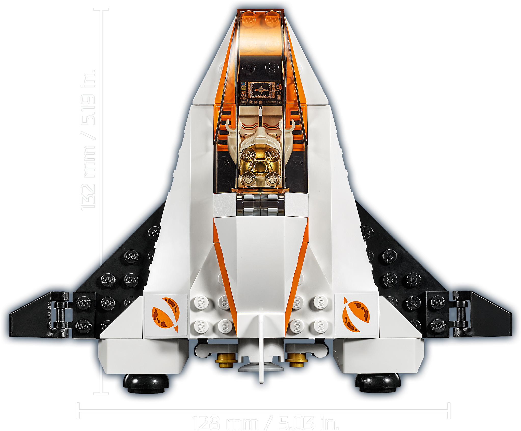 LEGO City Space Satellite Service Mission 60224 Space Shuttle Toy (84 Pieces) - image 3 of 8