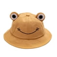 thumbnail image 2 of Visland Frog Bucket Hat , Summer Outdoor Foldable Wide Brim Fisherman Hat Fishing Beach Sun Hat, 2 of 8