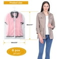 thumbnail image 4 of Garment Bags with Full Zipper for Hanging Clothes Storage Clear Clothes Protecting Lightweight Covers for Hanging Suit Bags Dress Bag for Closet Storage and Travel 24'' x 31'' 6pcs, 4 of 7