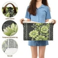 thumbnail image 5 of Yayeee Foldable Storage Basket for Shelves with Handles Set of 2 Waterproof Cloth Bins, Green Flowers, 5 of 7