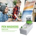 thumbnail image 4 of Limpiador De Pinceles Brushes Rinser Limpiador de agua de pincel reutilizable para el hogar al aire libre (verde) Sywqhk Libre de BPA, 4 of 7