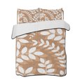 thumbnail image 2 of Quilts Twin Size, Brown Leaves Soft Comforter Bedding Set for Bed, Farmhouse Botanical Branch Vintage Boho Modern Lightweight Quilted Bedspread with Pillow Cover(2 Pieces) for All Season, 68x86 Inch, 2 of 9