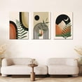 thumbnail image 2 of Boho Wall Art Painting Set of 3, 16"x24" Mid Century Modern Wall Decor d Canvas Print Minimalist Wall Art Geometric Abstract Modern Neutral Boho Wall Art Decor for Living Room Bedroom Bathroom, 2 of 7