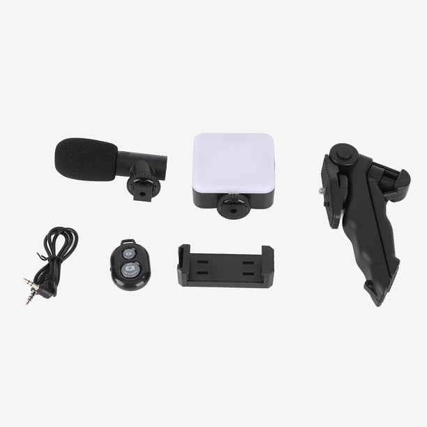 Kit De Vídeo Vlog Para Teléfono Inteligente, Trípode Para Selfie Con Agarre Cómodo Y Micrófono Para Computadora