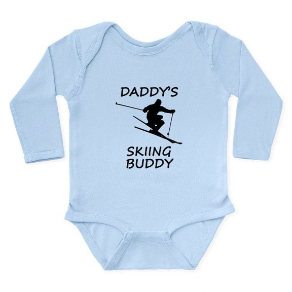 CafePress - Daddys Skiing Buddy Body Suit - Long Sleeve Infant Bodysuit