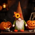 thumbnail image 5 of Chmadoxn 11" Fall Gnomes Plush Decor, Pumpkin Sunflower Faceless Doll, Autumn Harvest Thanksgiving Gnome Tabletop Figurine for Home Fireplace Mantel Tiered Tray Decoration, 5 of 9