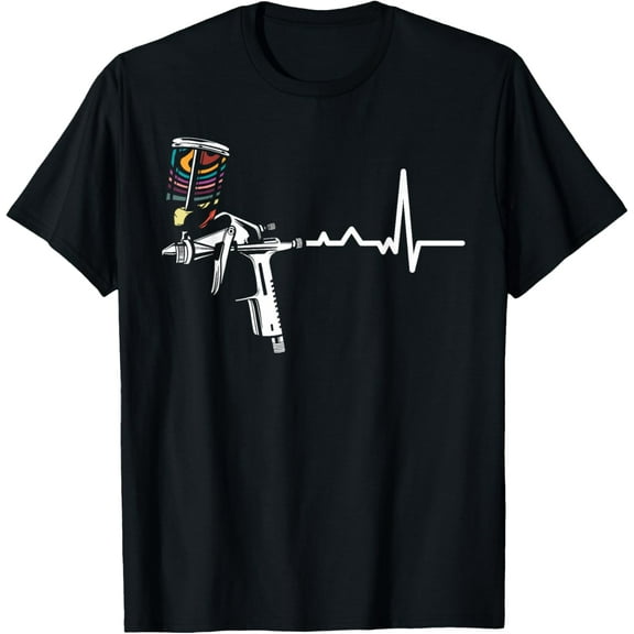 100% Cotton for Both Men and WomenAuto Body Painter Spray Paint Gun Pulse Cool Graffiti Artist T-Shirt