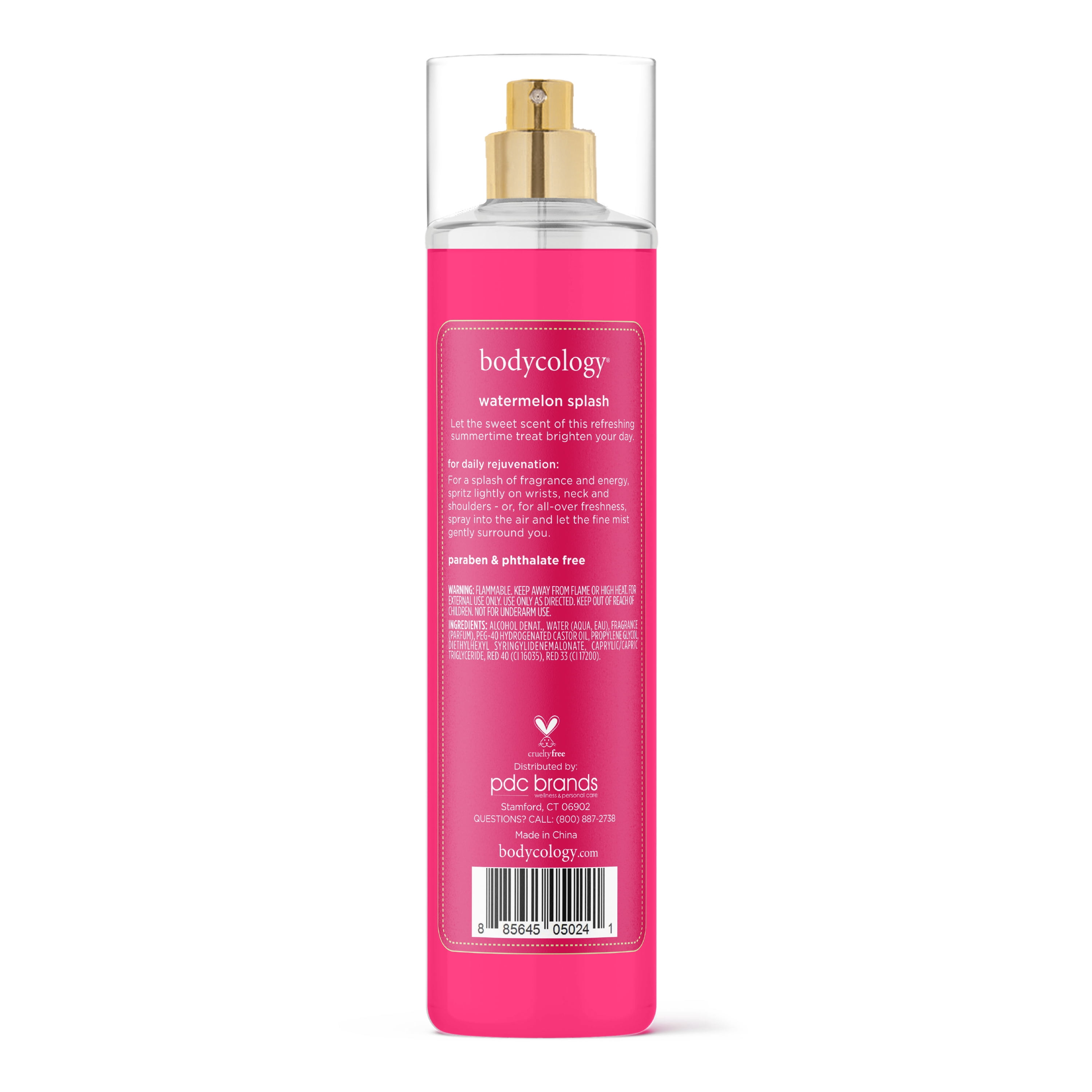 Bodycology Long-Lasting Fragrance Body Mist, Watermelon Splash, 8 fl oz