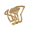 thumbnail image 3 of Anillo para Mujer de Acero Inoxidable LuckyLy Modelo Jasmine dorado Talla 7, 3 of 7