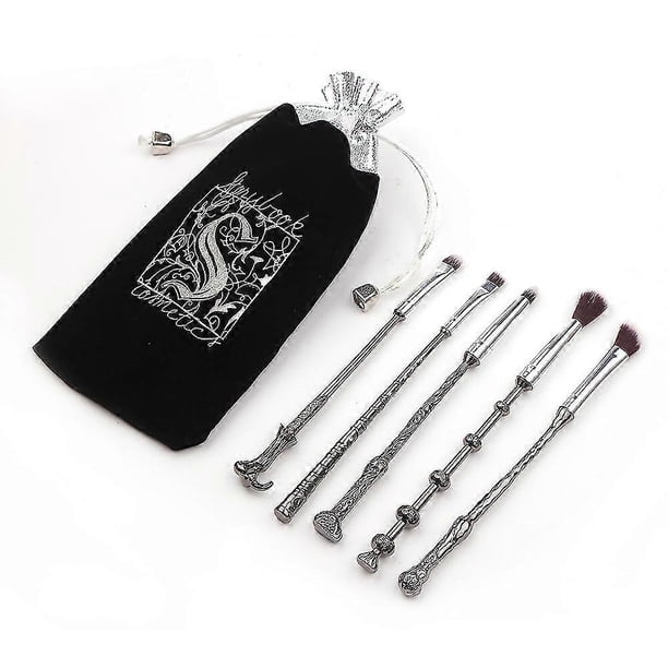 5pcs Magic Wand Metal Handle Makeup Brushes Professional Cosmetics Tools Eyeshadow Powder Foundation Brush For Women Girl Gift