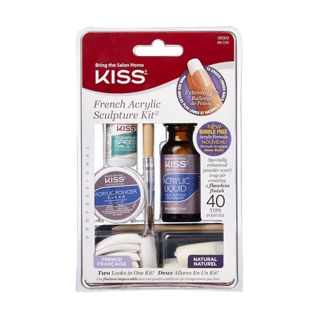 KISS French Acrylic Sculpture Kit - 40 Tips