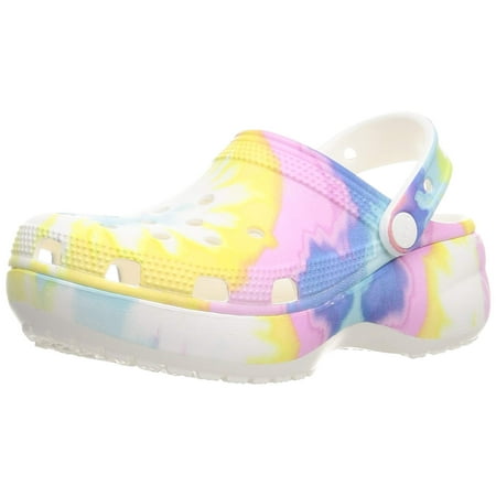 Crocs Women's Classic Clog | Platform Shoes, Pastel Tie Dye | Walmart ...