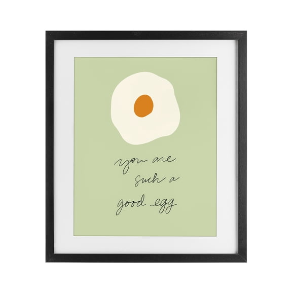 Stupell Industries Farmhouse You Are A Good Egg Black Framed Print Under Glass, 13 x 16, by SD Graphics Studio