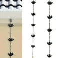 thumbnail image 5 of Rain Catcher Chain Decorative Adjustable Rain Chain Gutter Roof Rainwater Catcher Drainage Downspout Tool For Outdoor, 5 of 7