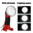 thumbnail image 3 of 3inch 1000LM Handheld Flashlight For 18V Li-ion Battery Portable LED Work Light With USB Outdoor Spotlight For Camping ,Portable, 3 of 7