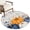 Blue, White,Orange, variant on Navy Blue Pumpkins Fall Entryway Rug 2'x3' Non Slip Front Door Mats, Thanksgiving Weeping Leaves Entrance Rugs Indoor Outdoor Carpet, Washable Floor Mats Small Area Rug for Bedroom Kitchen