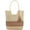 Beige, variant on Kukuzhu Women Straw Beach Bag Summer Woven Shoulder Tote Bag Hobo Bag Travel Picnic Bohemian Vacation Handbag