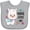 AC-Heather Grey, variant on Inktastic Nana Loves Me- Cute and Happy Llama Boys or Girls Baby Bib