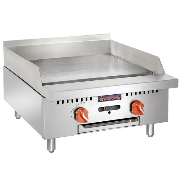 Sierra Range SRMG-24 Plaque de Cuisson au Gaz de 24 Pouces avec Commandes Manuelles - Plaque d'Acier de 3/4 Pouces, Convertible