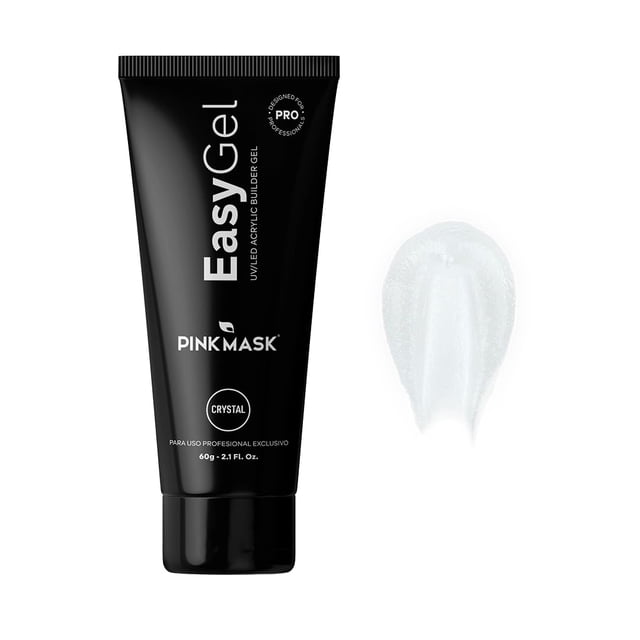 Polygel PINK MASK Easy Gel Crystal 60 g/2 oz Extensión de uñas