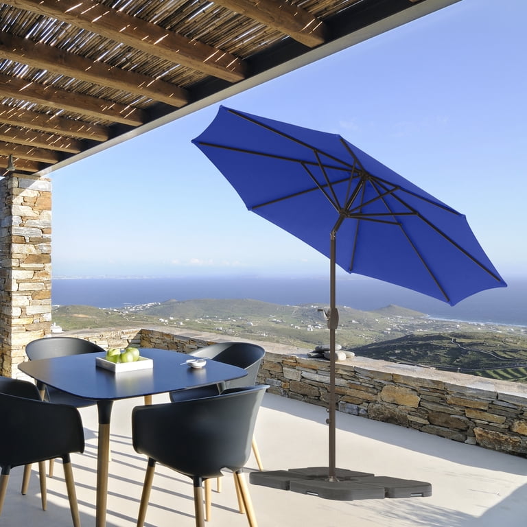 9 royal blue patio umbrella Backyard Expressions HOME GARDEN Available in a variety of colors to choose from that best match your patio dcor Cabo 9' Spring-Up Octagon Market