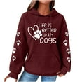 thumbnail image 2 of HomeGardon Womens Hoodie Graphic Hoodies for Women Print Round-Neck Long Sleeve Loosen Sweatshirt Pullover Blouse,S-XXXL, 2 of 5