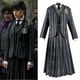 thumbnail image 1 of Adult Wednesday The Addams Theme Dress Cosplay Costume Wigs Nevermore School Uniform Dress Shirt Coat Tie Outfit Halloween Suit_c*, 1 of 5