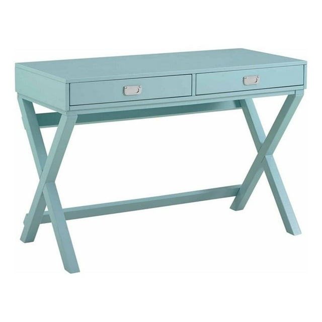 Riverbay Furniture Pine MDF Blue Writing Desk Rectangular 44"