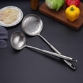 thumbnail image 3 of 18/10 Stainless Steel Kitchen Utensils Set, 6 PCS All Metal Professional Cooking Utensils, 15" Long Kitchen Tools - Spatula, Ladl, 3 of 9