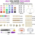 thumbnail image 4 of Juego de cuentas de arcilla de varios estilos, Kit de cuentas de arcilla de Chip plano de colores para pulsera, fabricación de collares, Kit de accesorios para hacer joyas DIY, 6MM, 4 of 4