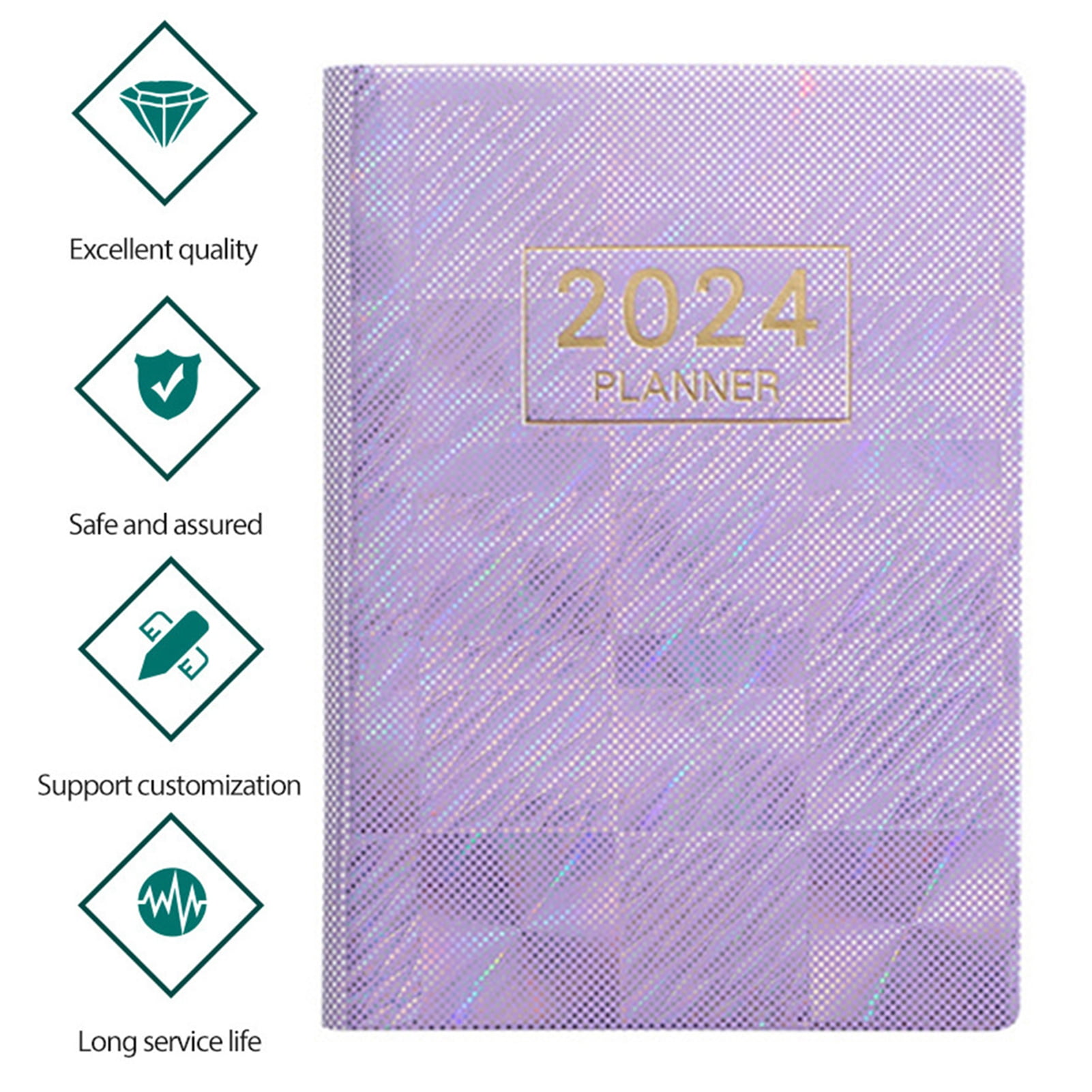 Daily Planner Leather Planner 2024 Pocket Calendar Organizer Notebook  Weekly Monthly Planner Daily Planner Appointment Book Journal To Do List