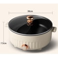 thumbnail image 2 of Double-Sided Electric Hot Pot & Multi-Function Rice Cooker - 3-Speed Heat, Non-Stick Coating with Divider & Tempered Glass Lid, Easy to Clean Cookware for Home Kitchen, 2 of 7