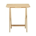 thumbnail image 2 of Winsome Alex 2-Piece Single Foldable Snack Tables, Natural Finish, 2 of 5