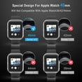 thumbnail image 4 of 4 Pack Case with Tempered Glass Screen Protector Compatible with iWatch 40mm Series 6 5 4 SE, Hard PC Bumper Case Protective Cover Frame for Watch 40mm (Black/Rose Pink/Silver/Clear), 4 of 5