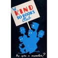 thumbnail image 2 of Arlington Gregg 16x24 Black Ornate Framed Double Matted Museum Art Print Titled: Be Kind to Books Club (1936), 2 of 5
