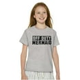 thumbnail image 5 of Off Duty Mermaid Funny Beach Swim Girls Kids T Shirt Tees Teen Brisco Brands X, 5 of 5