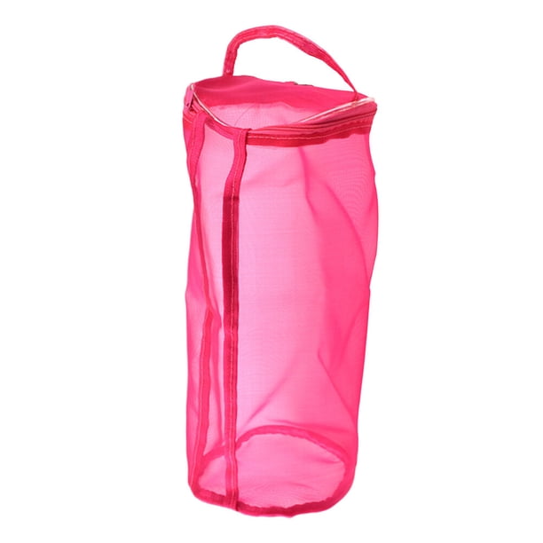 Handi Stitch Bolso de almacenamiento de hilo de tejer ligero Totalizador Organizador Bolso de tejer titular de hilo Bolso de mano de tejer Tamaño L (Rojo rosa)