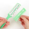 thumbnail image 1 of Maquinilla de afeitar para cortar el cabello, peine para cortar el cabello de doble cara, tijeras para cortar el cabello, peine para cortar el cabello con herramienta de hoja de acero inoxidable para cabello largo o corto brillar Electrónica, 1 of 1