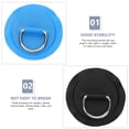 thumbnail image 4 of WEUVEB 3Pcs Kayak Buckle Replacement PVC Coated D Rings for Boat Rope Fixing and Canoe Cord Rigging, 4 of 4