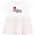 thumbnail image 3 of Inktastic Bulldogs with Heart and Arrow Girls Baby Dress, 3 of 5