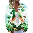 thumbnail image 3 of Jinhomg Cardigan Sweaters for Women Funny St Patrick's Day Cardigans Plus Size Comfy Long Sleeve Button Down Jackets Ladies Thin Holiday Sweater Fall Saving Green XXL, 3 of 6